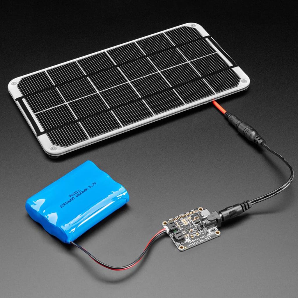Caricabatterie universale Solare / USB / DC per batterie LiIon/LiPo